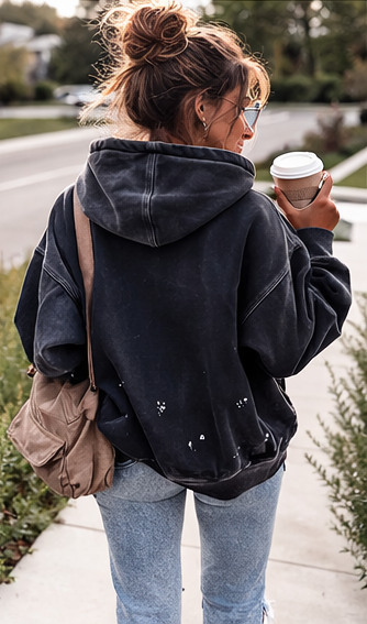 Iconic Vintage Wash Jesus Loves You Hoodie